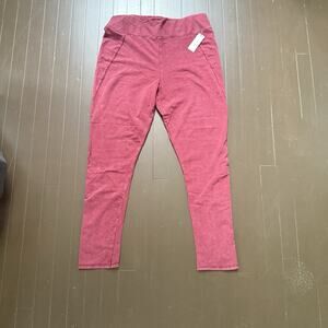 Saturday Sunday Anthropologie Burgundy Joggers Women's Size XLarge